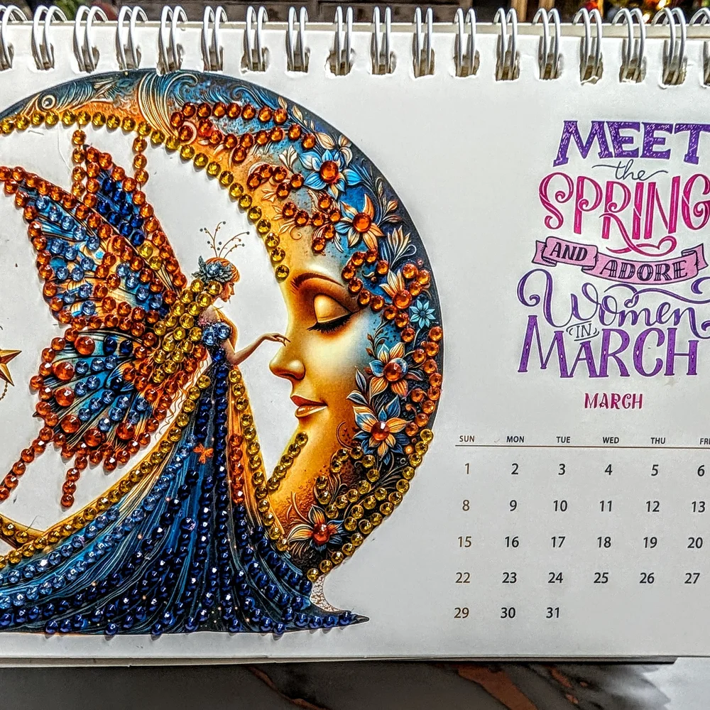 ✨ Grace Through the Seasons™ Diamond Art Desk Calendar ✨